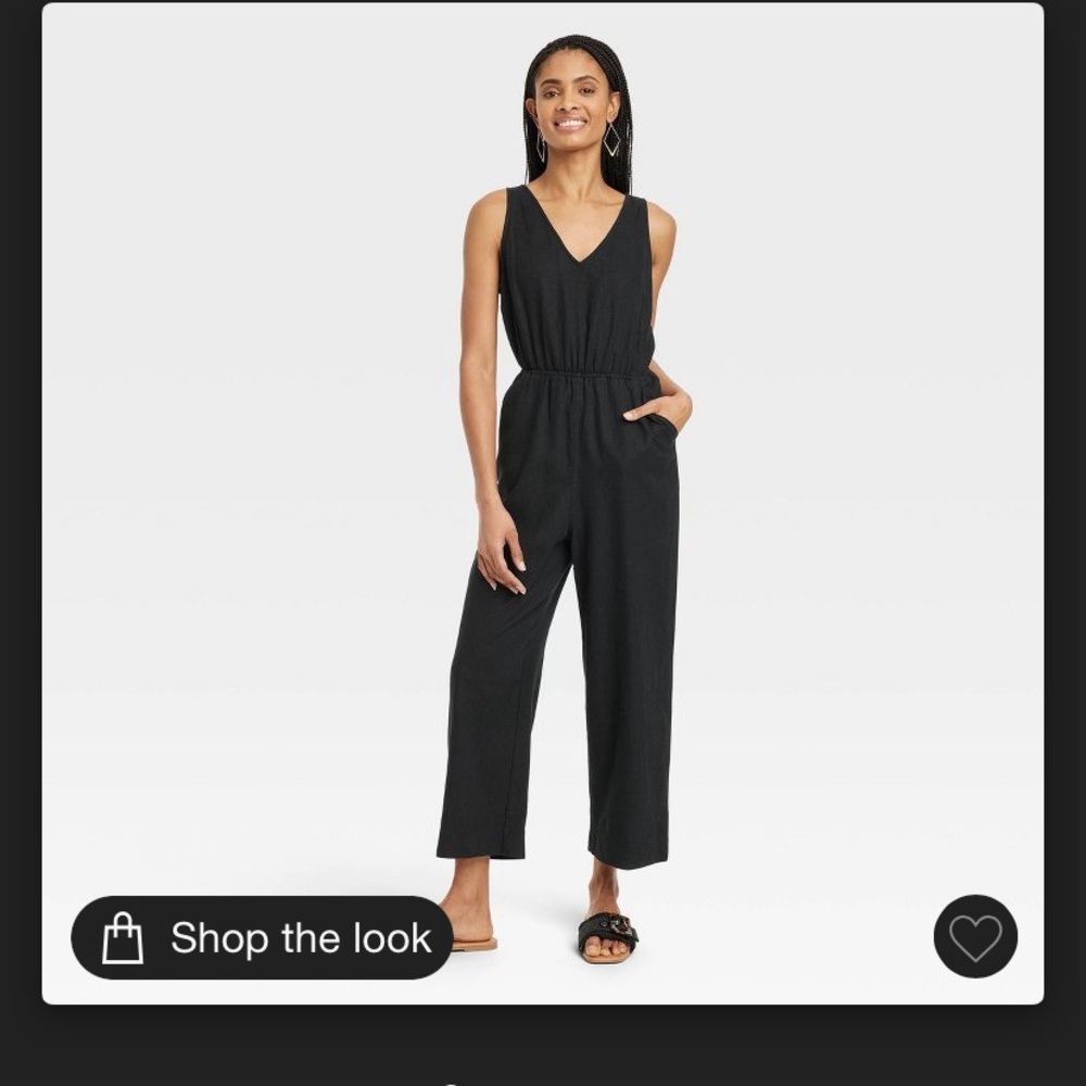 Women’s V neck linen jumpsuit